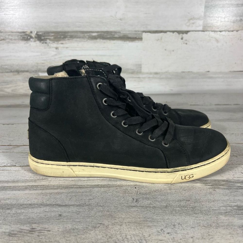 Ugg Women's‎ Black Lace-Up High-Cut Sneaker Shoes Size 8